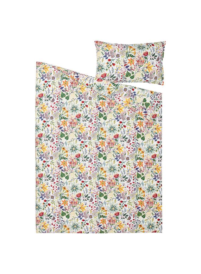 erorex Duvet cover and pillowcase, multicolour/floral pattern, 150x200/50x80 cm - Image 5