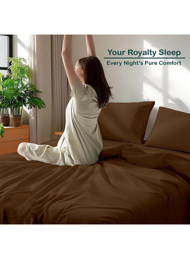 Bhoomi Impex Chocolate Solid Single Bed Bedsheet with Pillow Cover - Ultra Soft Microfiber, Plain Design - Lightweight, Wrinkle-Free Bedding for Home, Hotel, Resort & Guest House - Image 3