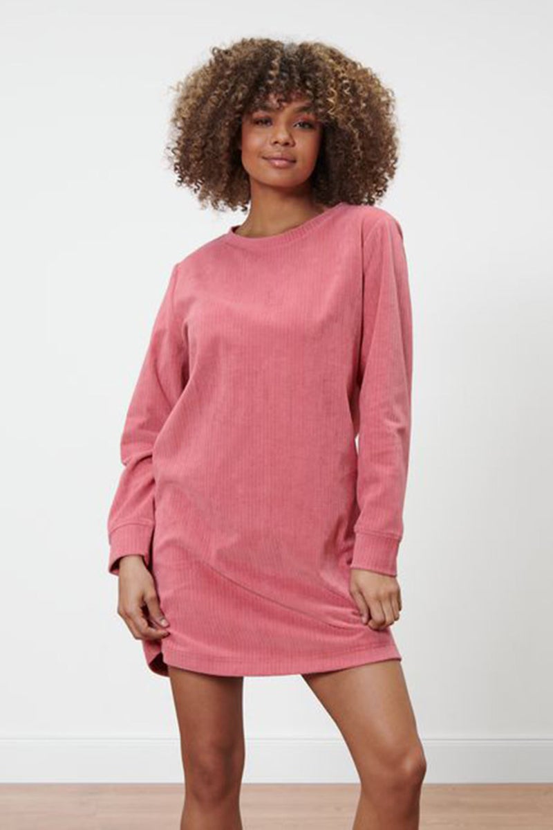 Tchibo فستان سويت مزخرف للنساء، وردي - Image 1