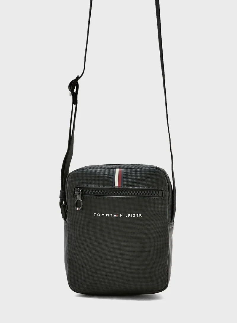 TOMMY JEANS Essential Pique Mini Messenger Bag
