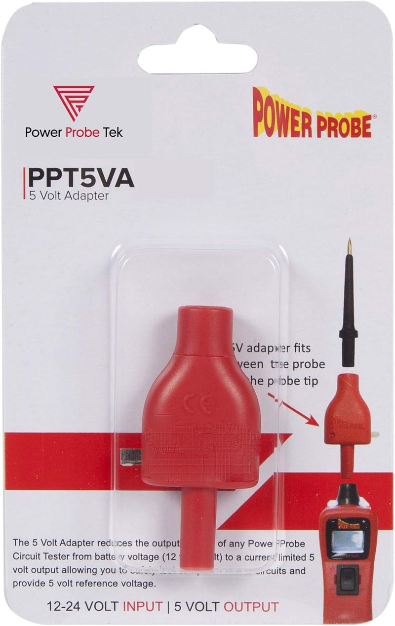 Power Probe 5 volt reference adapter will connect to any Tek circuit-tester and limit the voltage to a5-volt reference - Image 1
