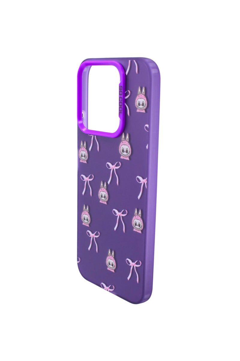 TPU LABUBU Printed Back Cover Case For HONOR X8B - Purple - Image 3