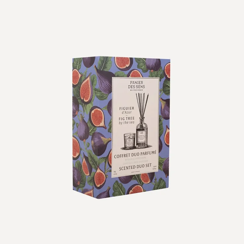 PANIER DES SENS Scented candle set+Fig fragrance diffuser - Figuier d'Azur
