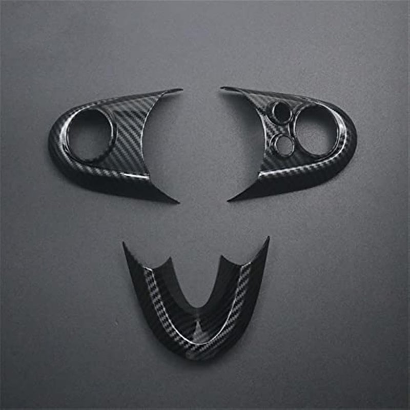 DEMULAX Carbon Fiber Steering Wheel Button Covers for BMW MINI - Image 1