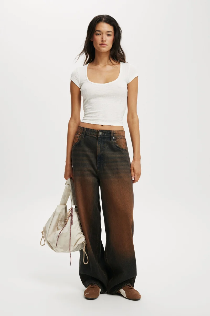 Cotton On Hailey Textured Short Sleeve