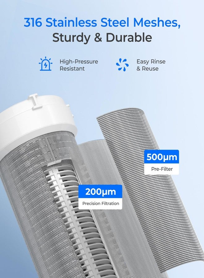Waterdrop Spin Down Sediment Filter Replacement Cartridge, 500 Micron+200 Micron, Replacement for WD-BG103 - Image 5
