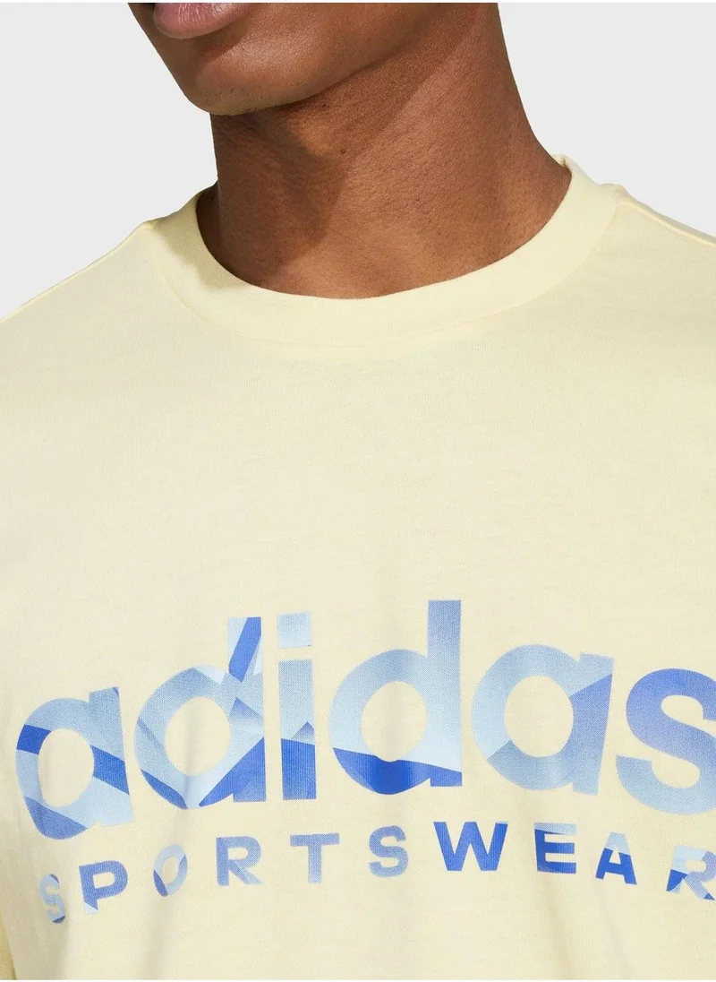 اديداس Tiro Summer Linear Graphic T-Shirt
