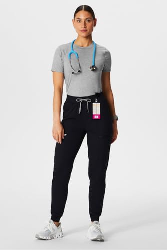 Fabletics Women's High Rise Active Scrub Jogger - MotionTech, 4-Way Stretch, Pocket-Packed, Lightweight, Semi-Slim Fit, L/Regular 28 in | 28, Black - Image 2