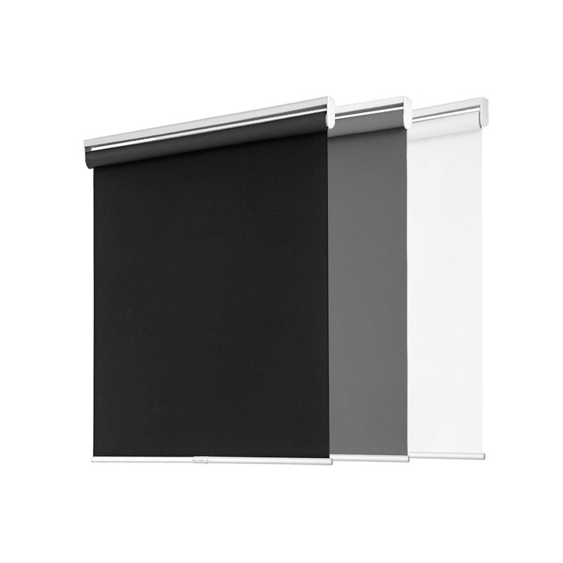 BWEROCIQ Blackout Roller Shades for Windows, Cordless Free-Stop Blinds with Thermal Insulated,UV Protection Fabric. Pull Down Room Darkening Door Blinds for Home, Office Easy to Install(23" W x 72" H,Black) - Image 1
