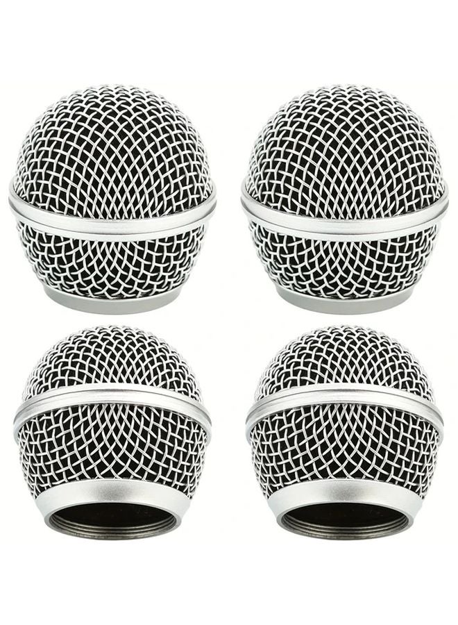 4Pcs Shure SM58 Microphone Heads Steel Mesh Grille Professional Vocal Mic Replacement - Image 2