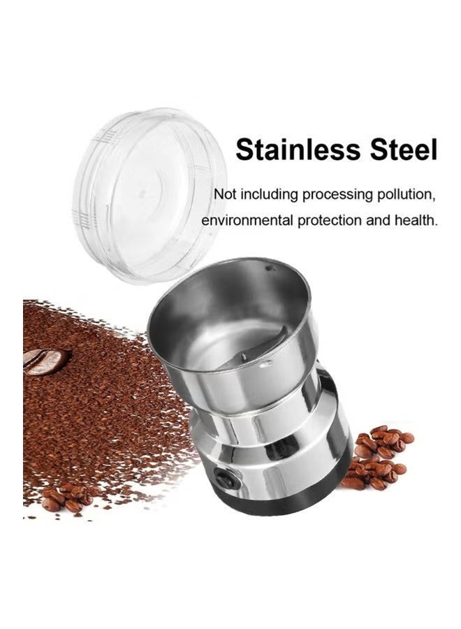 Multi-Function Stainless Steel Electric Coffee Bean Grinder – Silver - Image 2