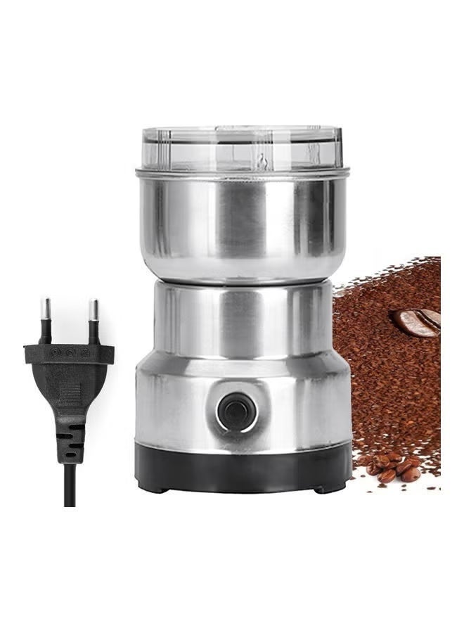Multi-Function Stainless Steel Electric Coffee Bean Grinder – Silver - Image 1