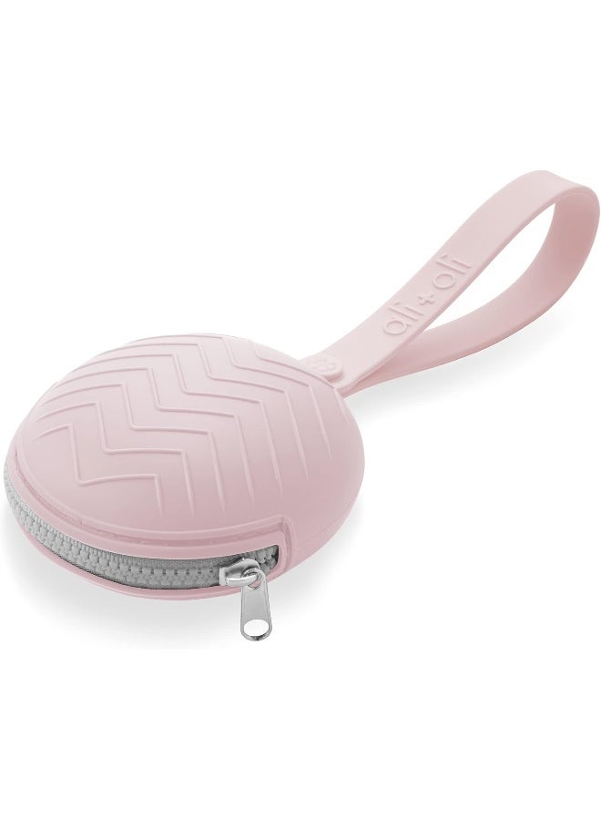آلي أولي Pacifier Holder Case (Pink) BPA Free Silicone - Image 1