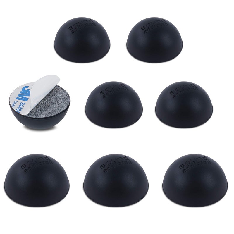 Sound Addicted Subble 12  8 Pack Isolation Feet Suitable for 3  5 inch Speakers The Hemisphere Bumper with Adhesive Will Prevent Vibrations and Improve The Sound of Your Monitors  Subble