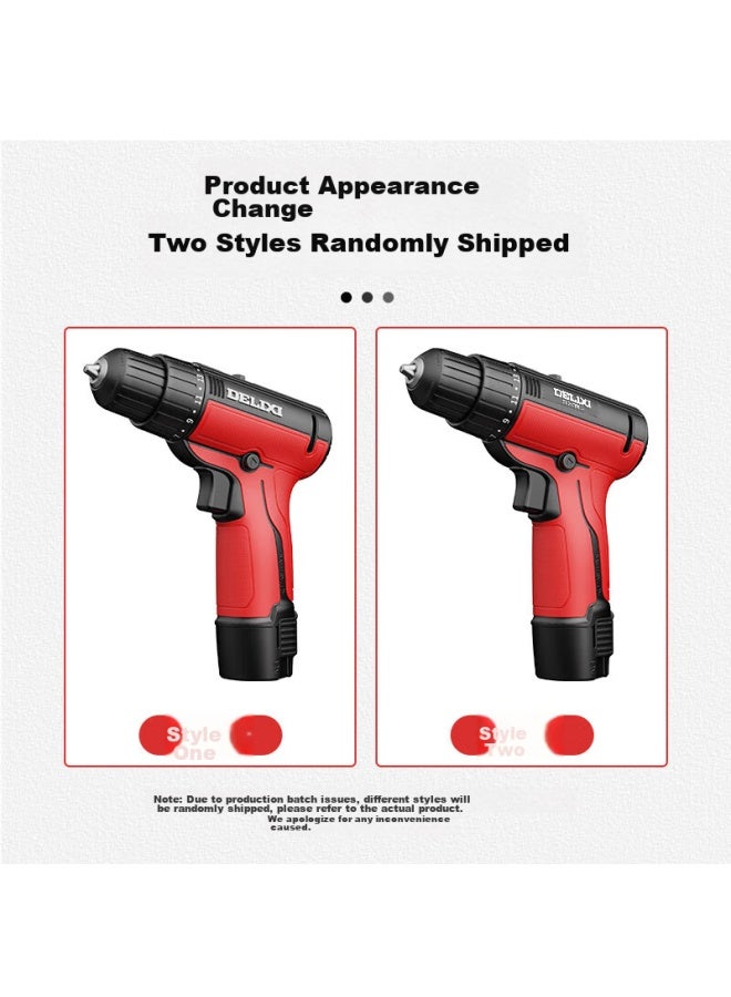 Delixi Rechargeable Electric Drill, Multi-functional Household Drill, Electric Screwdriver, Lithium Battery Drill, Power Screwdriver - Image 5