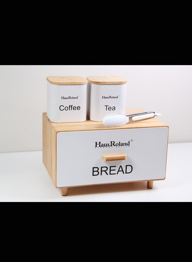 HausRoland Tea and coffee storage jars with ayasha for baking storage - Image 3