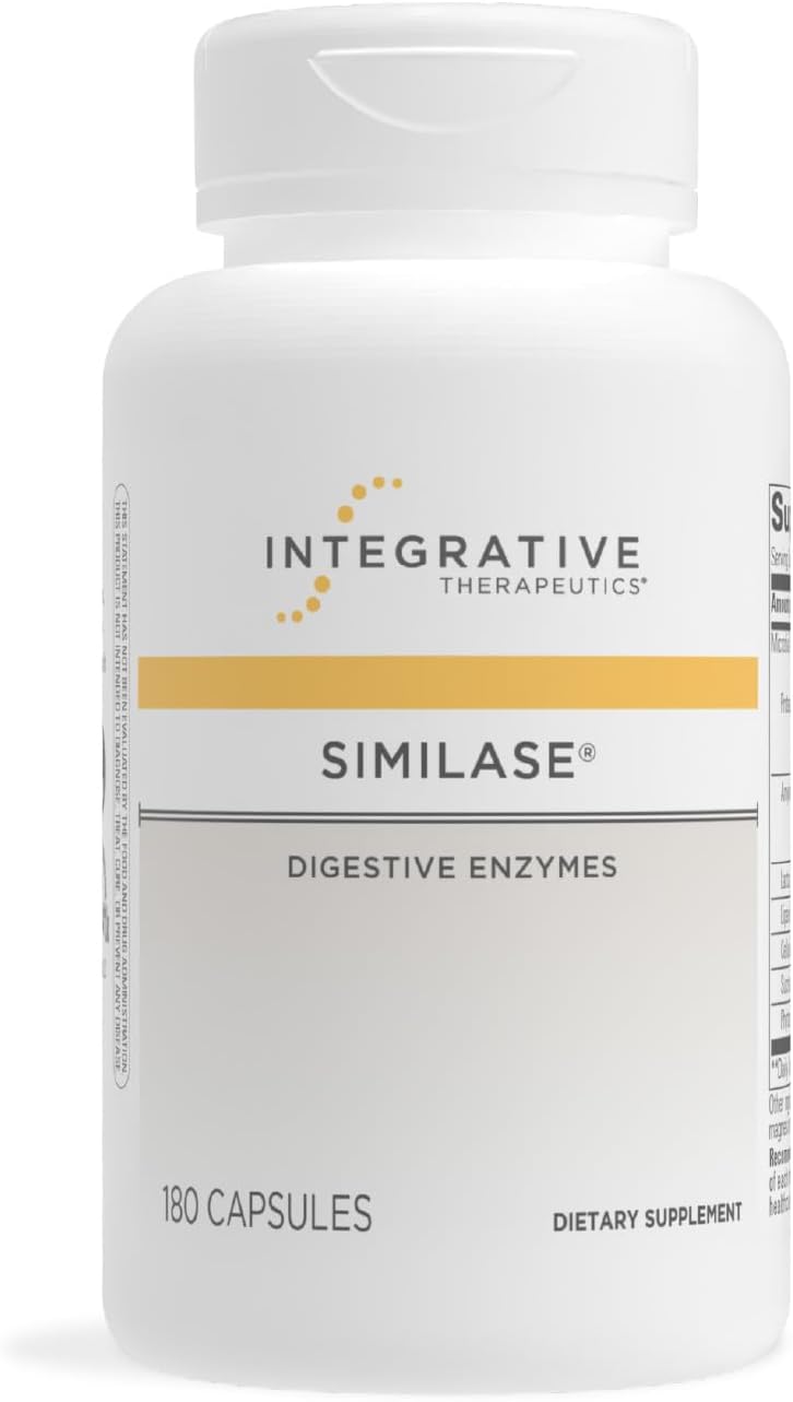 Integrative Therapeutics Similase Digestive Enzyme Supplement - Vegan & Dairy-Free - 180 Capsules - Image 1