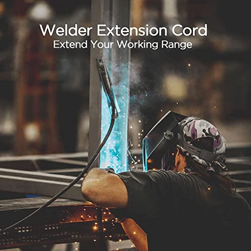 Fekuar 25FT 220V 50AMP Welder Extension Cord, 8 Gauge Heavy Duty Industrial NEMA 6-50 Welding Machine Cord with Lighted End for MIG TIG - Image 4