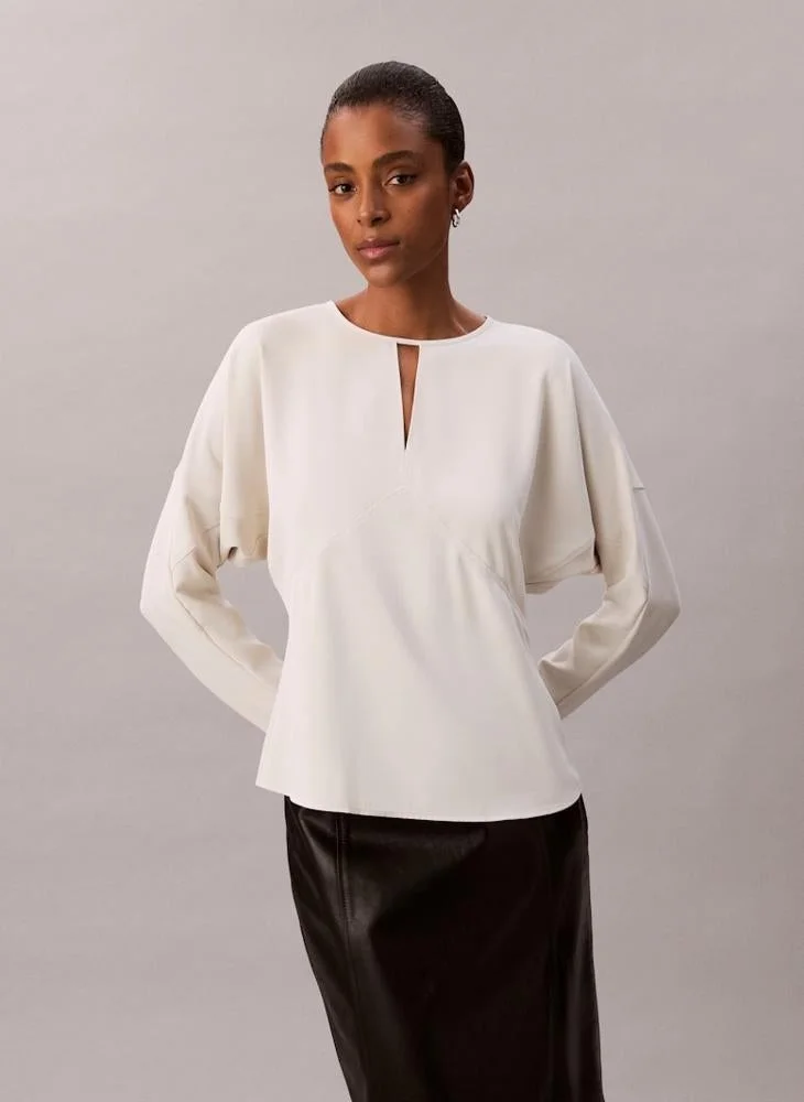 Calvin Klein  Casual V-Neck Top for Women | Best Price UAE
