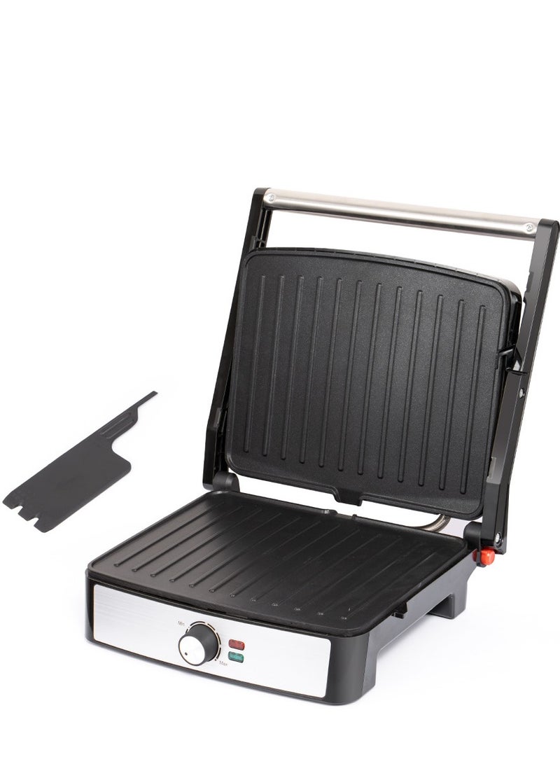 آر إيه أف ماكينة شواء وشرائح اللحم RAF، شواية كهربائية قوية بقوة 2200 واط مع ألواح غير لاصقة، وتحكم في درجة الحرارة قابل للتعديل، وحرارة موحدة، وسهولة التنظيف - شواية متعددة الاستخدامات لشرائح اللحم والسندويشات والشواء والبانيني - Image 4