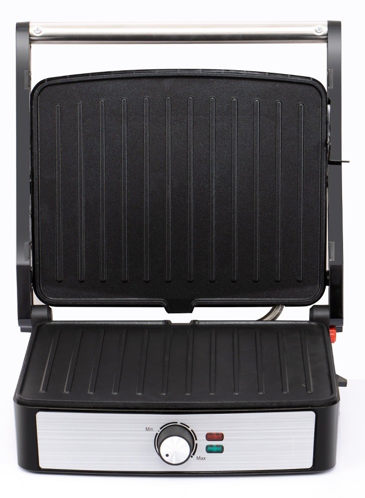 آر إيه أف ماكينة شواء وشرائح اللحم RAF، شواية كهربائية قوية بقوة 2200 واط مع ألواح غير لاصقة، وتحكم في درجة الحرارة قابل للتعديل، وحرارة موحدة، وسهولة التنظيف - شواية متعددة الاستخدامات لشرائح اللحم والسندويشات والشواء والبانيني - Image 5