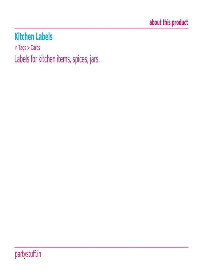 PartyStuff Vinyl Mason Jar Labels Stickers Kitchen, Spices, Masala, Dal, Pulses, Glass Bottles, Pantry Waterproof Vinyl (English, 288, Small, 4 x 2.5 cm) - Image 5