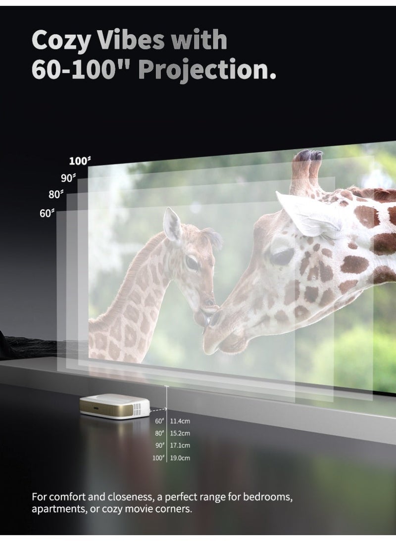 WUPRO Cinema  G3 RGB  Tri-color Laser Cinema Projector, Ultra-Short Throw, Ultra-Compact, Genuine Google Chromecast Support - Image 4