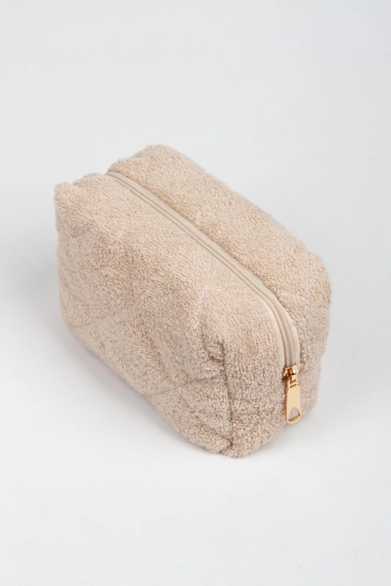 باهلس Beige Towel Super Size Makeup Bag