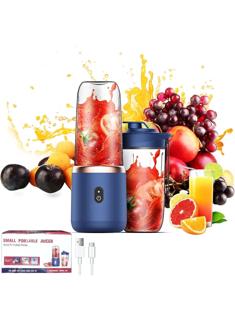 BEYTOR Portable Juicer Blender 400ml Rechargeable USB Wireless Mini Smoothie Maker with 8-Blade Design & Extra Cup – Multi-Color - Image 2