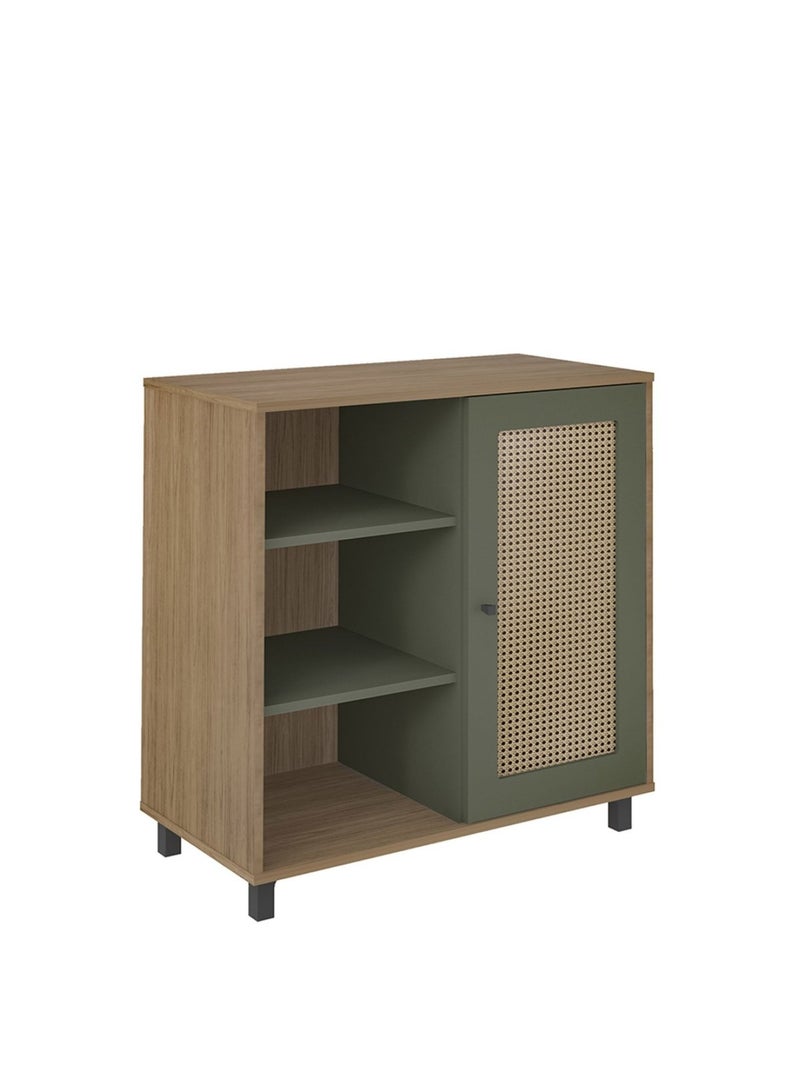 Pan Home MERAL STORAGE CABINET WITH 1 DOOR - NATURAL & GREEN  - Image 3