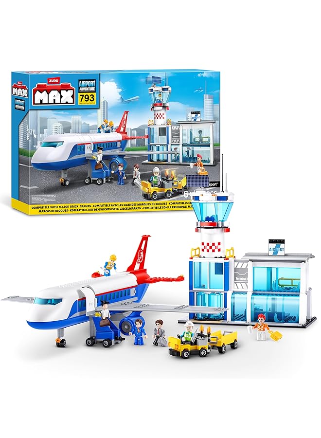ماكس مجموعة ألعاب مطار المدينة الدولي 785 قطعة - Image 1