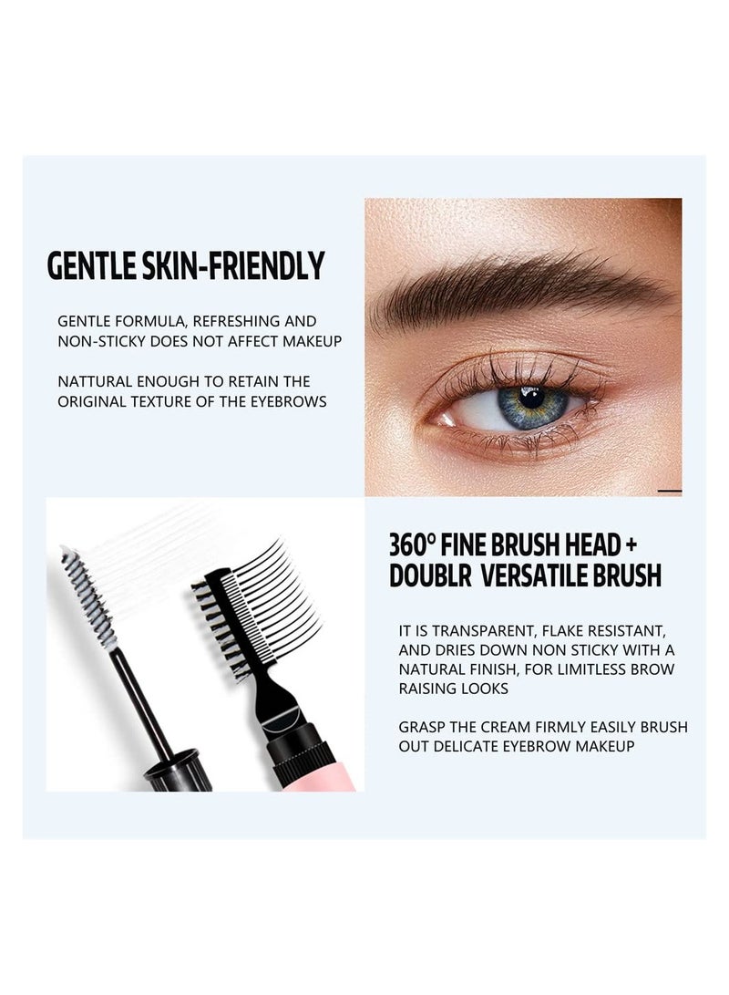 SYOSI جل الحواجب جل تصفيف الحواجب للحواجب الريشية والمنتفخة جل حواجب شفاف لا يلتصق جل تثبيت الحواجب طويل الأمد جل حواجب صحي مقاوم للماء تأثير تصفيف الحواجب للنساء والرجال للاستخدام المنزلي في المكياج - Image 5