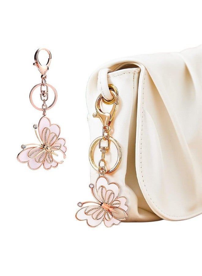 Fapiwen Butterfly Keychain, Cute Key Chain, 1 Set Butterfly Gift, Key Chain For Girls, Stylish Keychain For Bike, Car Key Chain, Bag Charms For Sisters & Friends - Image 1