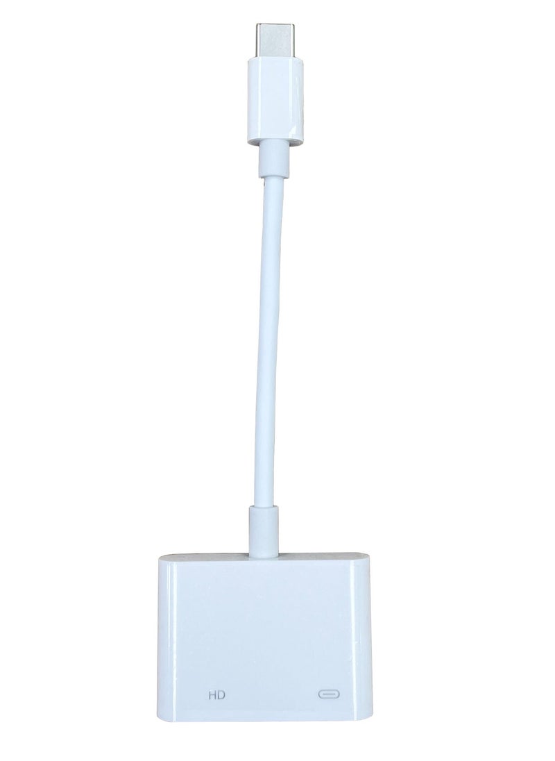 USB-C Digital AV Multiport Adapter, USB C to HDMI Adapter for iPhone 16/15 to TV, 4K 60Hz Video & Audio Sync Screen Converter Adapter for iPhone 16/15 Series/MacBook/iPad Pro, MFi Certified