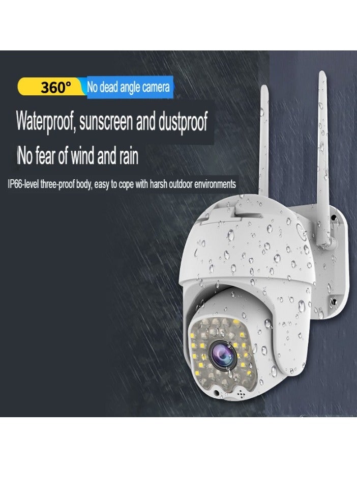 AROAQ 4G Surveillance Camera, 360 Degree Panoramic Home Smart Security Camera, Waterproof Full Color Night Vision CCTV Camera, Durable Outdoor Security Video Camera, (1pc) - Image 2