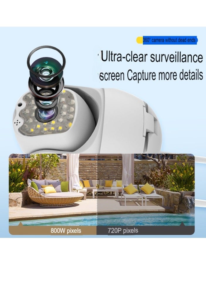 AROAQ 4G Surveillance Camera, 360 Degree Panoramic Home Smart Security Camera, Waterproof Full Color Night Vision CCTV Camera, Durable Outdoor Security Video Camera, (1pc) - Image 4