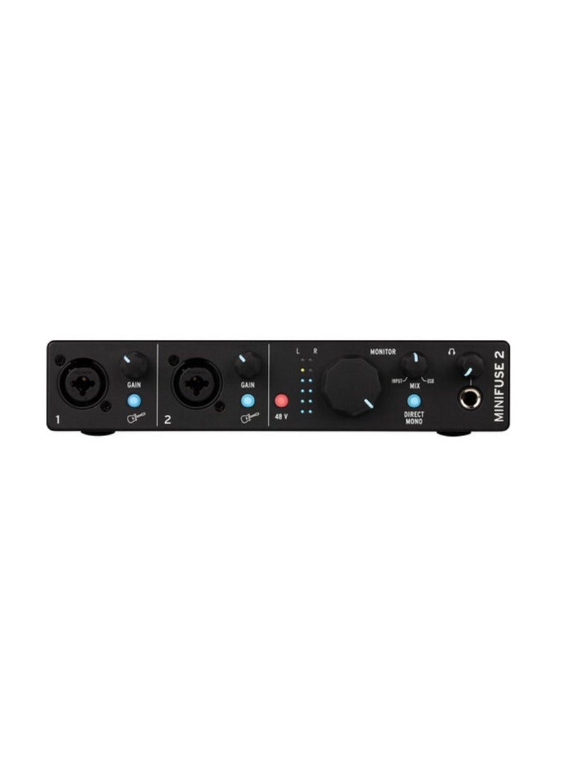 Arturia - Arturia MiniFuse 2  USB Type-C Audio/MIDI Interface (Black) - Image 1