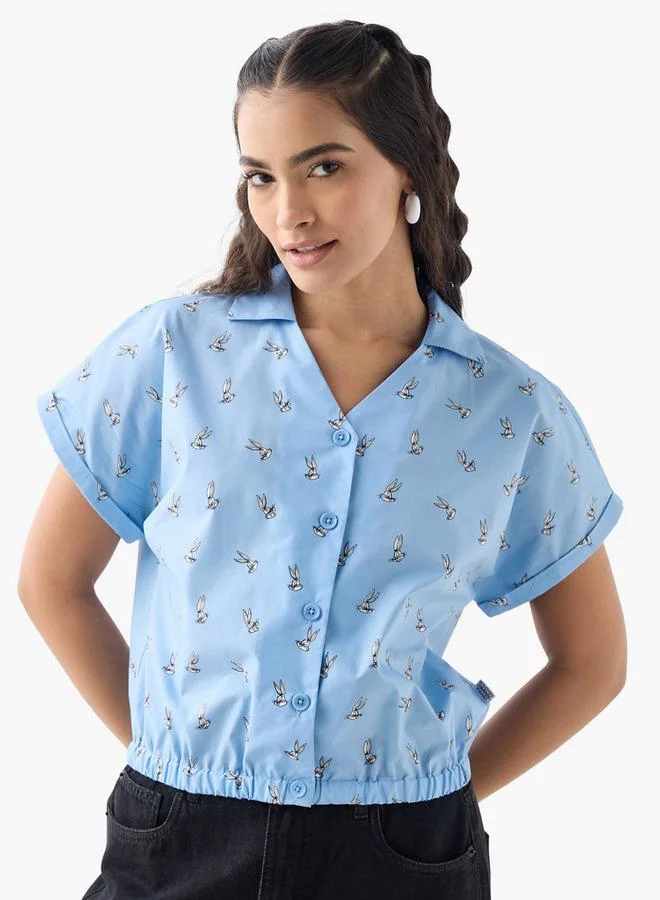 Bugs Bunny Detail Shirt with Elasticated Hem