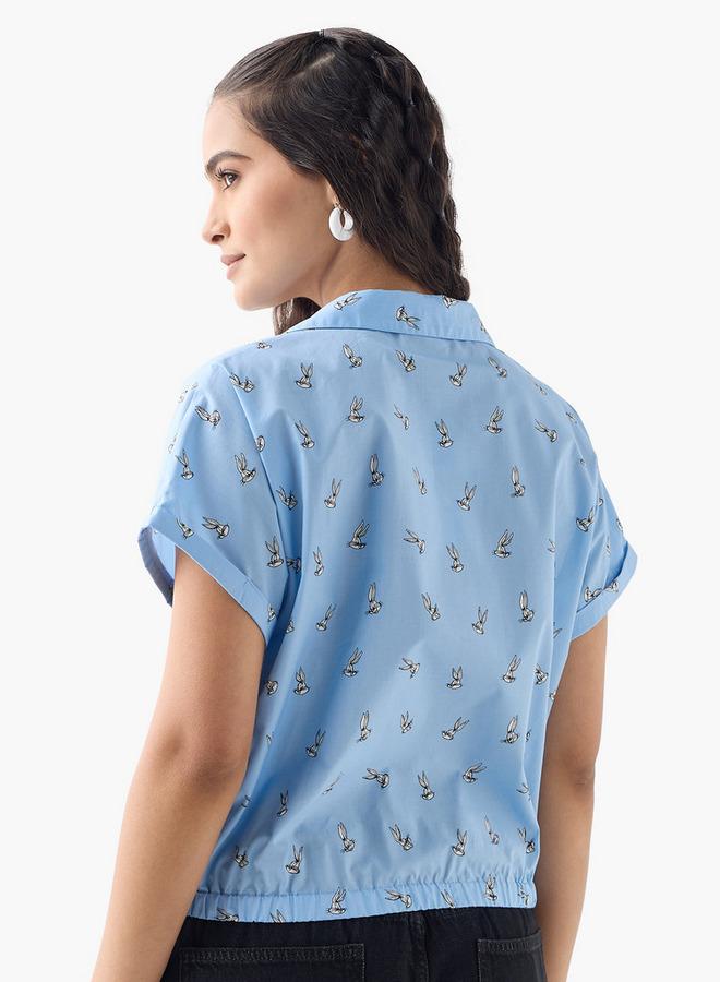 SP Characters Bugs Bunny Detail Shirt with Elasticated Hem - Image 3