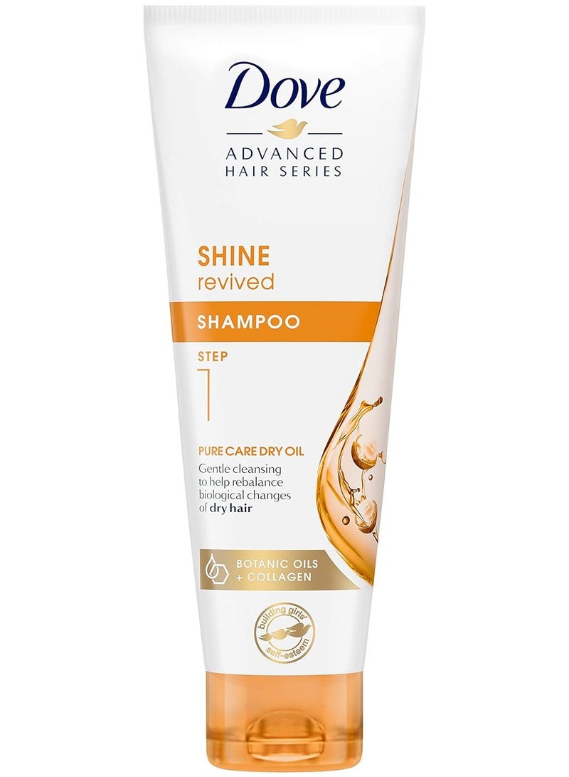 دوف شامبو شاين ريفايفد بالزيوت النباتية والكولاجين 250 مل