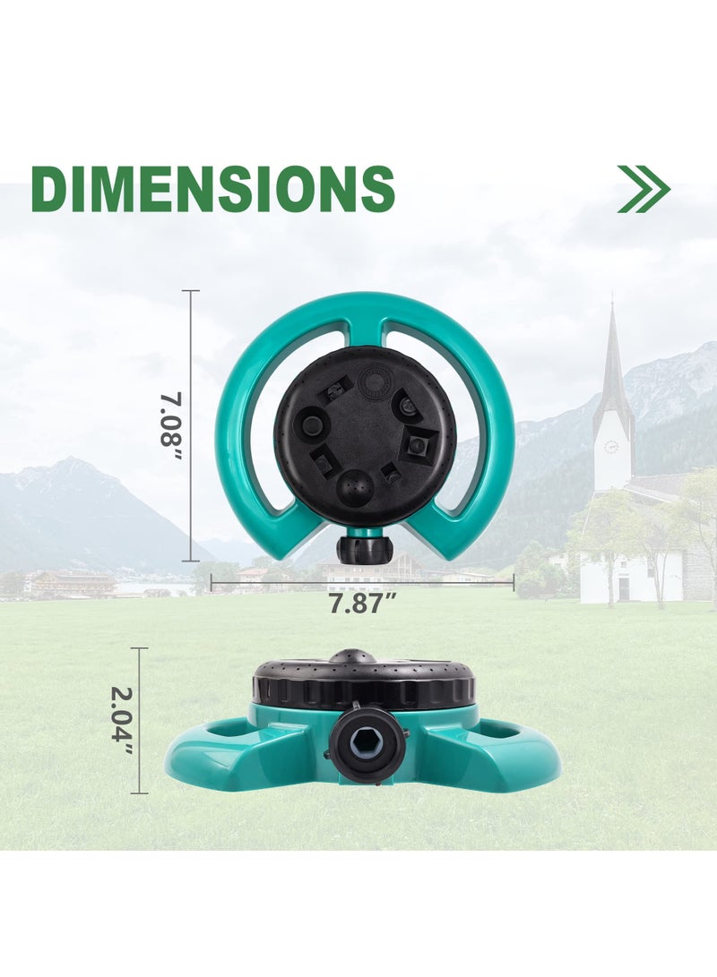 KASTWAVE Lawn Sprinkler, Water Sprinkler for Lawn, Sprinklers for Yard, 8-Pattern Turret Sprinkler for Small Areas, Multipurpose Yard Sprinklers for Yard Lawn Grass Irrigation - Image 5