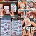 CATaireen Rub On Transfers Stickers 2 Sheets for Crafts Cloth Glass Acrylic Wood Furniture Small Vintage Junk Journal Supplies Scrapbooking Items Christmas Thanksgiving Pink Girl and Cat - Image 3