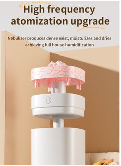 Generic Novelty Volcano-Style Humidifier and Aroma Diffuser: Home & Office Portable Model with Colorful Ambient Lights  - Image 2