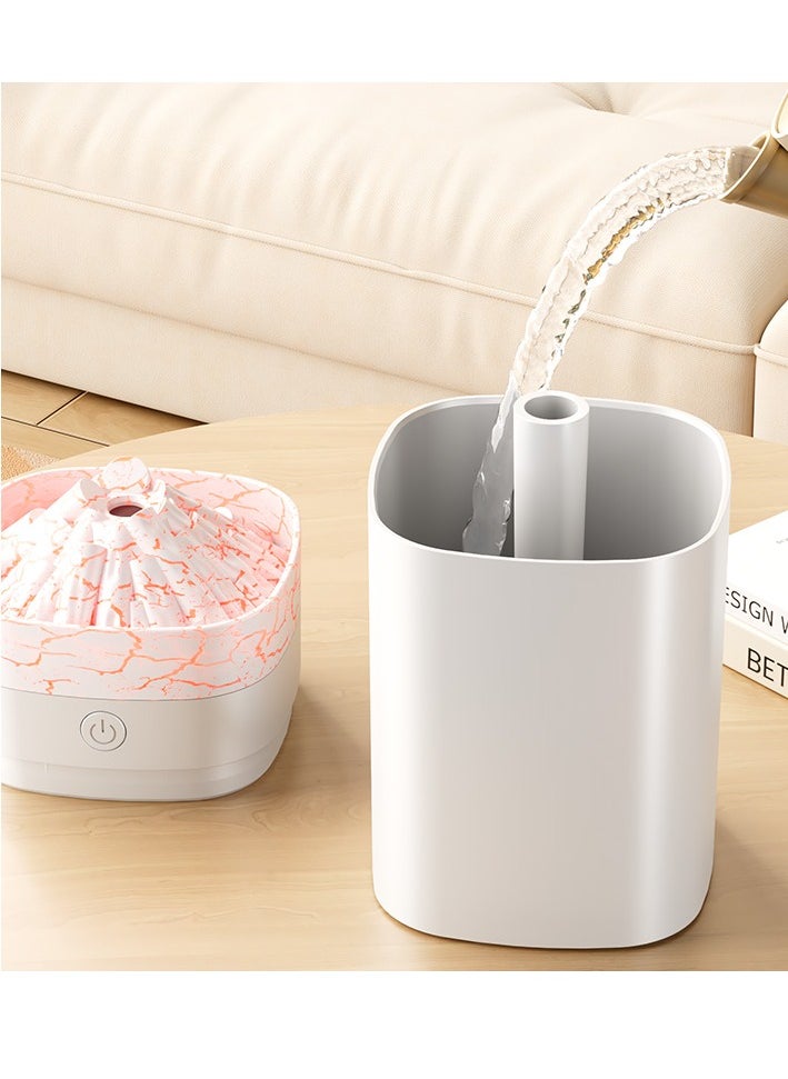 Generic - Novelty Volcano-Style Humidifier and Aroma Diffuser: Home & Office Portable Model with Colorful Ambient Lights - Image 1