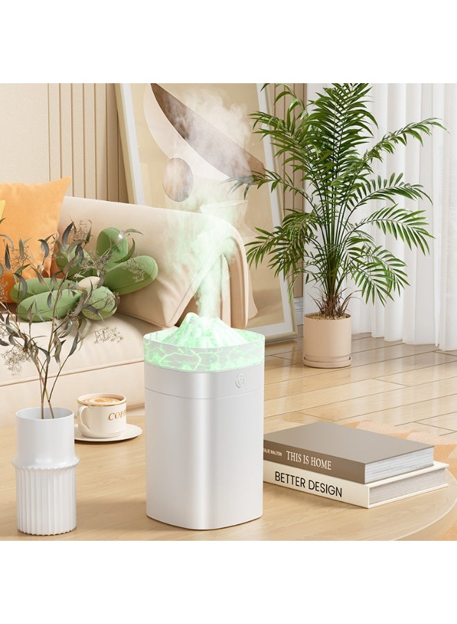 Essential Oil Diffuser, Flame Humidifier with 7 Colors Flame Light, Super Quiet Air Humidifier, Electric Aroma Diffuser, Waterless Auto-Off for Home Office Room Yoga Studio, 400ml - Image 1
