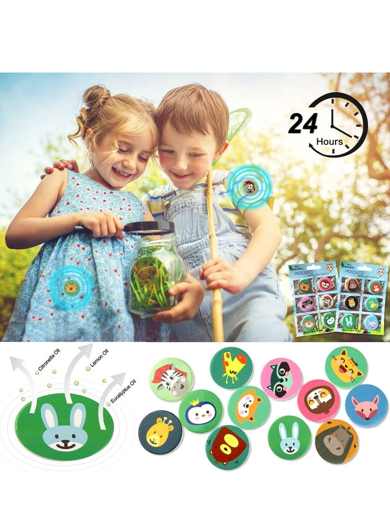 Zikra Mosquito Repellent Bracelets 18 Pack, PU Leather  Bands with 12 Pcs Patches, DEET-Free Wristbands Stickers for Adults and Kids Indoor Outdoor Protection - Image 3