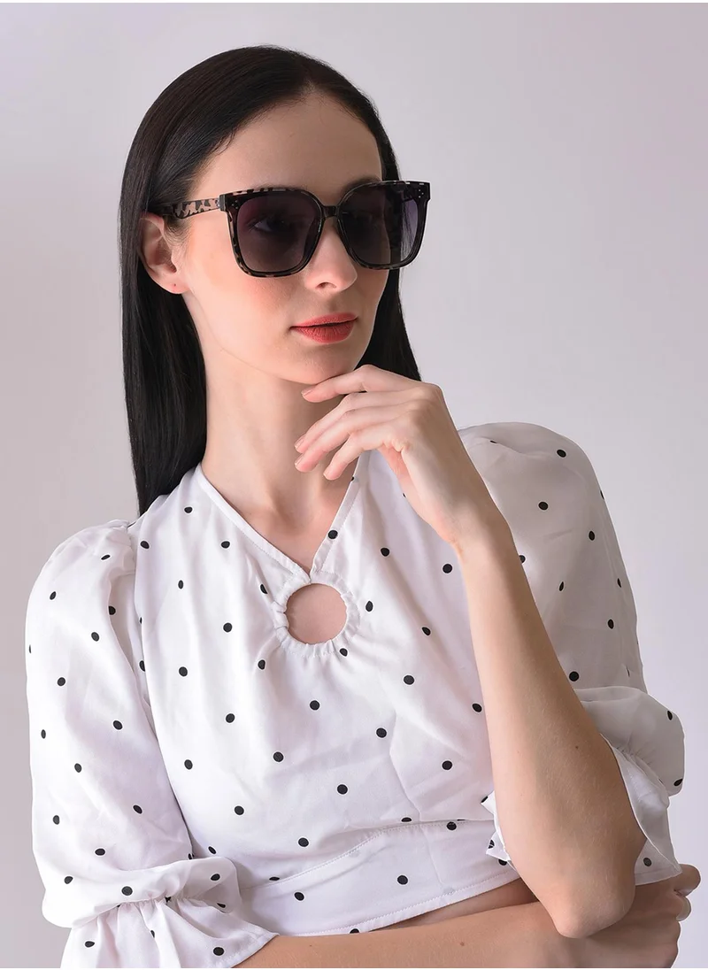 صوص هاوت Black Lens Purple Butterfly Sunglasses