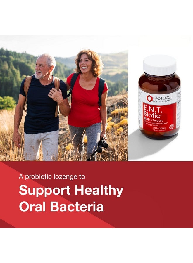 Protocol For Life Balance بروتوكول توازن الحياة E.N.T. بيوتيك - لوزينج بروبيوتيك - صحة الفم والحنجرة - 1 مليار CFU - دعم المناعة - يجب تبريده للبكتيريا الحية - خالي من المكسرات وفول الصويا - 60 لوزينج - Image 3