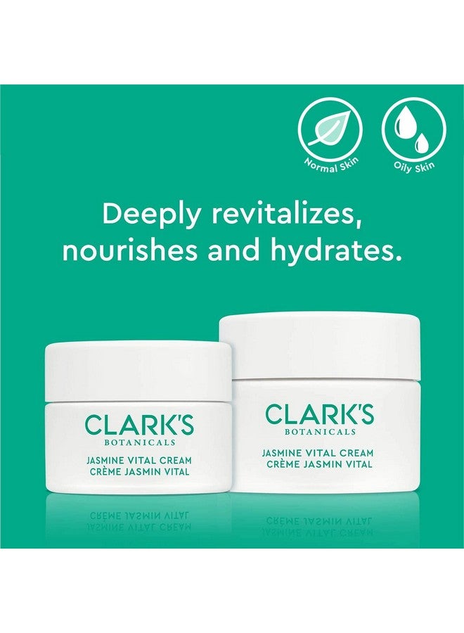 Clark's Botanicals Jasmine Vital Healing Serum Face Serum With Niacinamide Algae Calendula & Calming Jasmine Smooth & Revitalize Stressed 1.7 Oz - Image 2