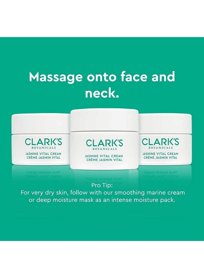 Clark's Botanicals Jasmine Vital Healing Serum Face Serum With Niacinamide Algae Calendula & Calming Jasmine Smooth & Revitalize Stressed 1.7 Oz - Image 4